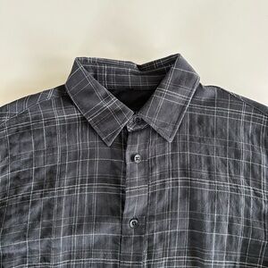 Rag & Bone Men's Black Plaid Shirt